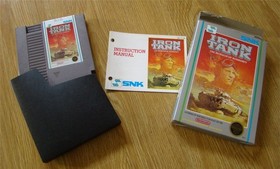 IRON TANK 1988 Nintendo Game Cartridge Box & Manual NES