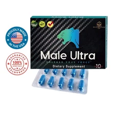 Male ultra Enhancement Pills,Stamina, Endurance & Vitality Booster |Natural 10pk