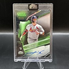 2026 Topps Chrome Black Jimmy Crooks RC Auto Green Refractor /99 Cardinals 