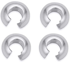200PCS Silver Crimp Covers 4mm Crimp Beads Knot Covers for Jewelry Making 200Pcs