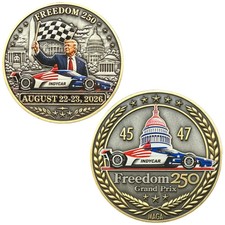 AA-014 Challenge Coin Freedom 250 for Grand Prix Washington DC President