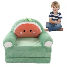 Cute Cartoon Foldable Kids Sofa Backrest Armchair 2 In1 Foldable Children Sofa