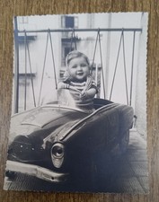 Foto fotografia bambina macchina a pedali cm 8,5 x 11 foto Lazzeri Domodossola