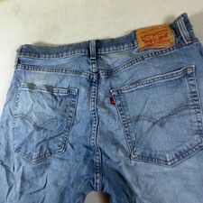 Levis 512 Slim Taper Jeans Mens 36x30 Light Wash Blue Denim 512-2651