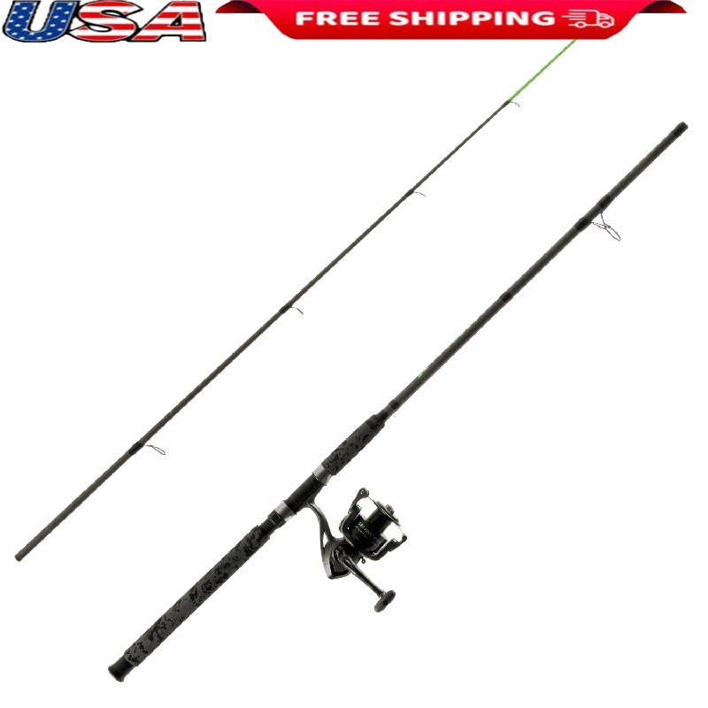7ft Medium Heavy Spinning Rod W/ Reel Combo Catfish Durable 