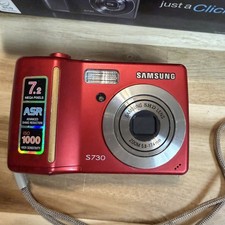 SAMSUNG S730 Digital Camera 7.2MP - 2.5" LCD - 3x Optical Zoom - Tested WORKING 