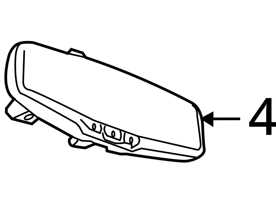 15 16 17 18 19 20 CHEVY/GMC SUBURBAN 1500 SERIES Rear View Interior Mirror Foto 3 de 3