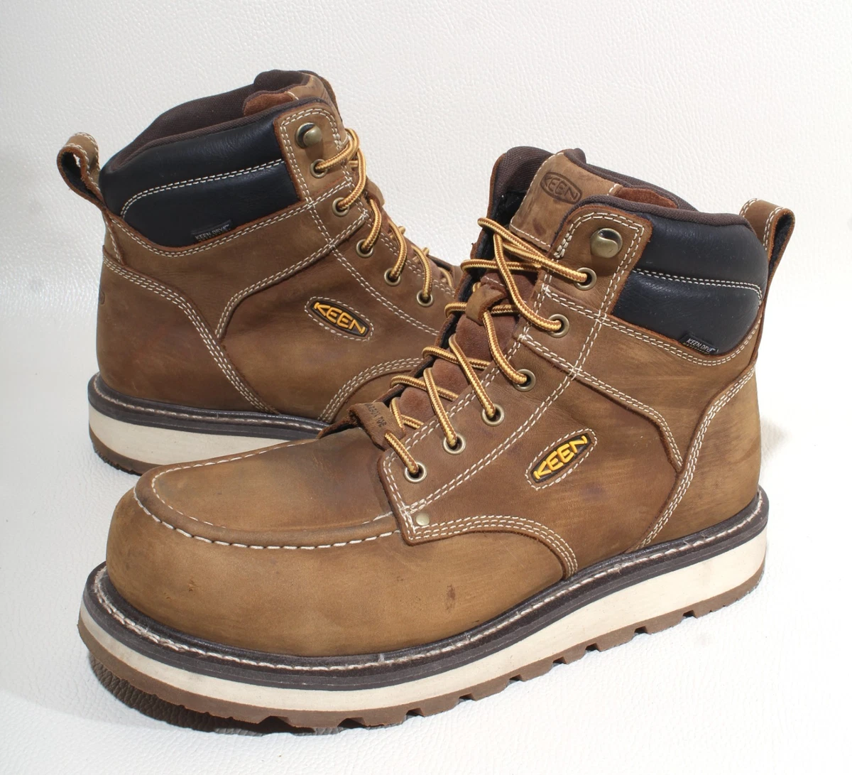 Biltrite Mens‎ Black Leather Steel Toe Chukka Boots 6.5 Oil Resist ANSI Z41.1-91 Men main image 2
