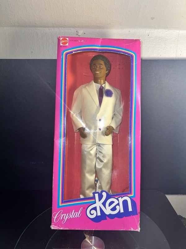 CRYSTAL KEN - A/A - 1984 - NRFB - BARBIE DOLL Box Shows Storage Ware