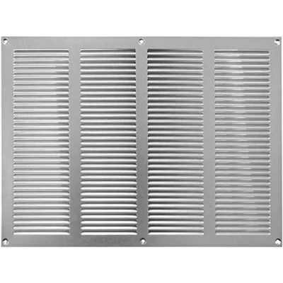 Grille métal 400 x 300 mm zinc - MR4030Zn - Photo 1/3