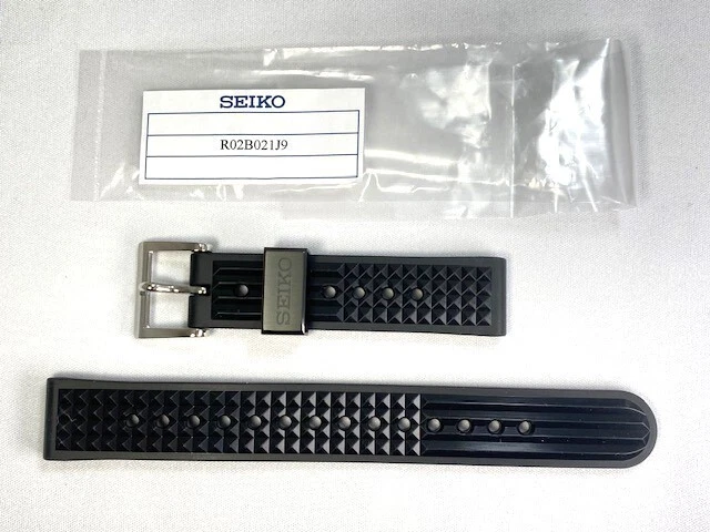 Seiko Rubber Wristwatch Bands 19 mm Band Width for sale | eBay