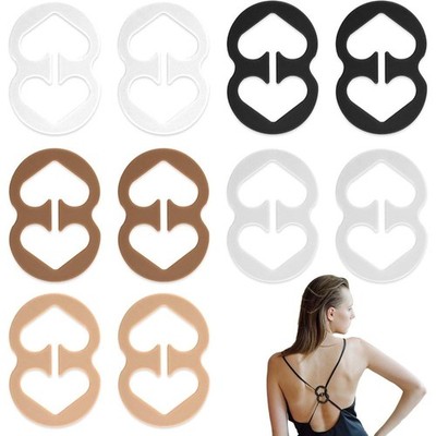Racerback Bra Clips Convertible Strap Holders 10-Pack for Concealing Hide Bra