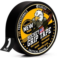 EAGLES Hockey Tape Multipurpose Cloth Roll 3.9 x 1 x inches, Black 