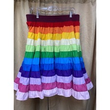 Square Up Fashions Square Dance Skirt RAINBOW