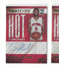 2015-16 Panini NBA Hoops Basketball Hot Signatures Insert #HS-DH Darrun Hilliard