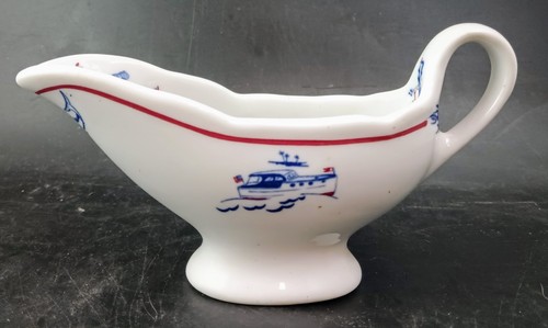 Gravy Boat From The Ship "Elton Hoyt 2nd" c.1952 Historical Shenango China, OBO