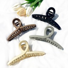 Big Hair Claw Clips Large Matte Butterfly Hair Clips 5.1" Oversize