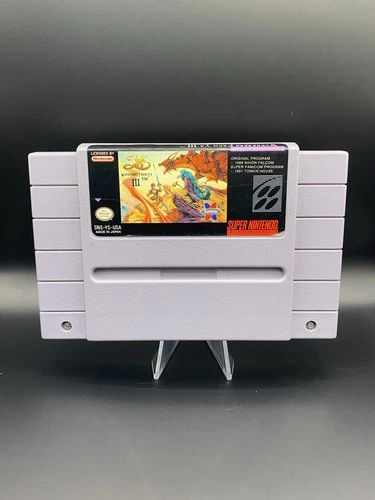 Ys III: Wanderers From Ys Super Nintendo SNES Authentic Tested & Working