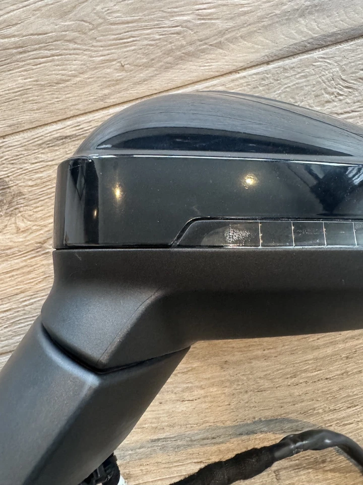 2018-2024 AUDI S4 ПЕРЕДНЯЯ ЛЕВАЯ ДВЕРЬ ЗЕРКАЛО В СБОРЕ ЧЕРНЫЙ OEM - поврежденный Read Desc. - Изображение 4 из 4