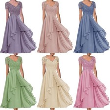 Damen Brautmutterkleider V-Ausschnitt  Abendkleider Elegant Für Hochzeit