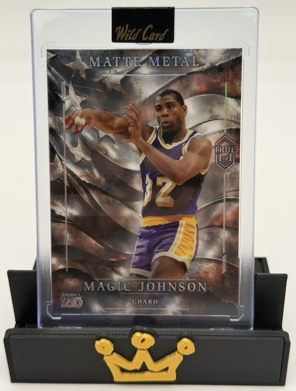 Magic Johnson 2026 Wild Card America 250 Matte Metal True 1/1 SSP Lakers HOF