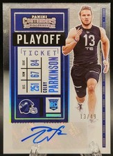 2020 Panini Contenders #194 Colby Parkinson Playoff Ticket Variation Auto /49