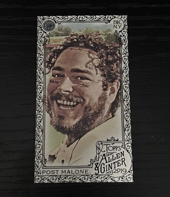 2019 Topps Allen & Ginter #176 POST MALONE Mini Black SP RARE Rookie RC