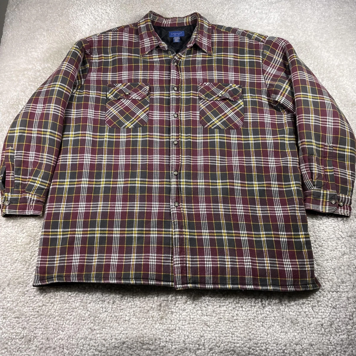 Veste Homme Vintage Towncraft - Coupe Color Block - Taille L - Occasion En Très Bon état - Style Rétro Décontracté