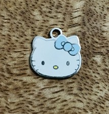 Collectible Hello Kitty Blue Ribbon Enamel Pendant/Charm