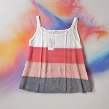 Lollo Vita S Small Womens Shirt Tank Top Boutique Knitted Boho Sheer Beach