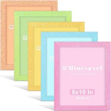 8x10 Colorful Picture Frame Set of 5, Wall Gallery 8 x 10 Glitter Photo Frame...