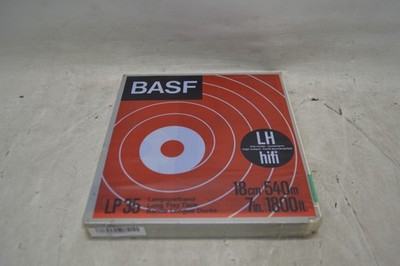 BASF Blank LP35 Long Play Reel to Reel Tape 7'' 1800 ft New Sealed