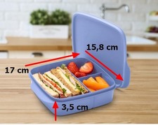 Tupperware Eco+ Pausen-Box 550 ml Brotzeit-Box Lunch-Box clevere Pause blau