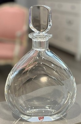Vintage Orrefors Crystal Sweden Decanter With Stopper Mint