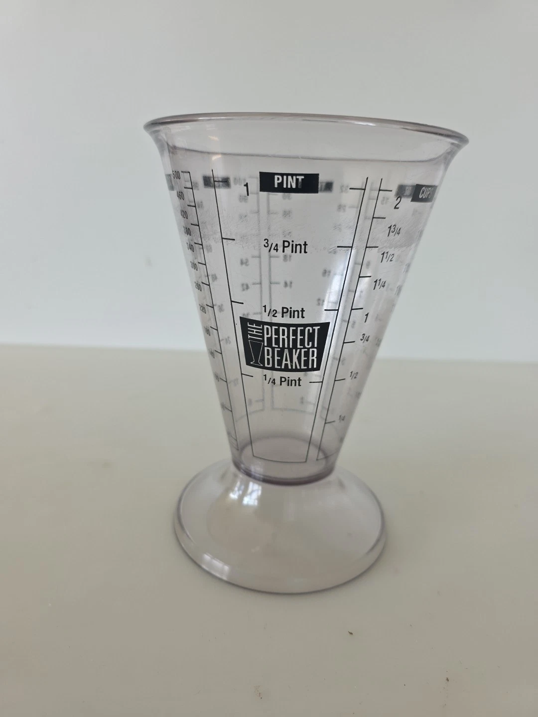 The Perfect Beaker Clear Plastic Measuring 2 Cup Pint Ounces ml
Opens in a new window or tab