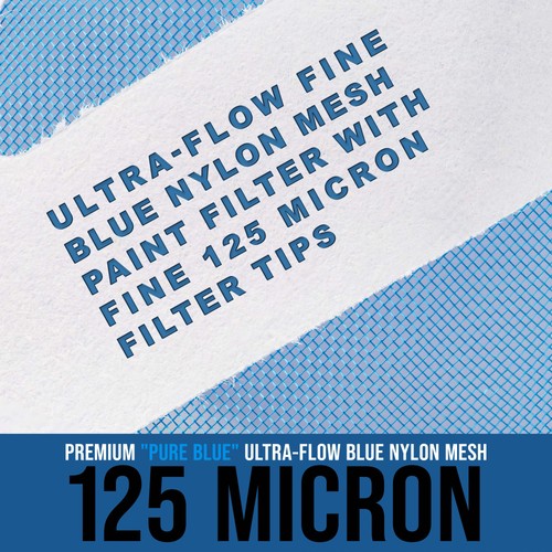 50 Pk Paint Strainers, Ultra-Fine 125 Micron Mesh Cone Filter Tips, Strain Auto - Picture 3 of 5