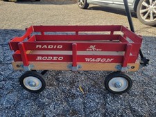 Vintage Radio flyer Red Wagon complete Steel Wheels