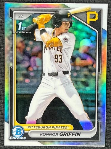 2024 Topps Bowman Draft Chrome Refractor #BDC-22 Konnor Griffin 1st Pirates #1