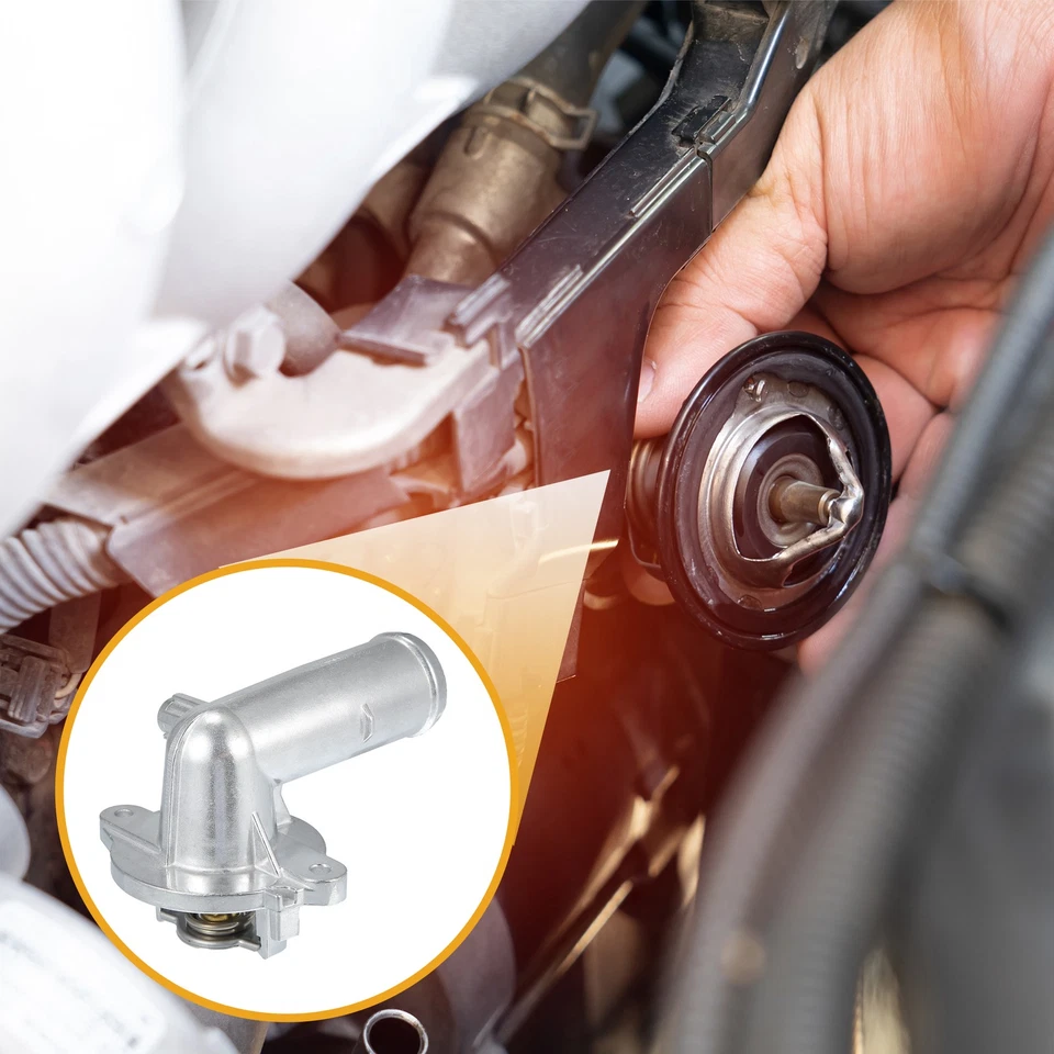 Engine Coolant Thermostat Housing Assembly Single Custom for Dodge Durango - Image 3 of 4