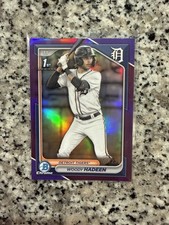 Woody Hadeen 1st Bowman Chrome Purple /250