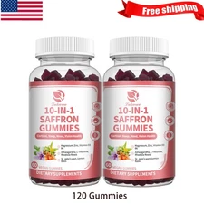 (2 Pack) Saffron Extract 60ct Seasonal Depression Focus Support Appetite Control