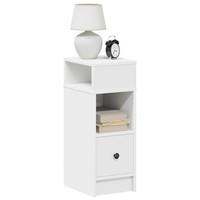 Nachttisch 2Er Set Mit Schublade Weiß 25X31X66 Cm