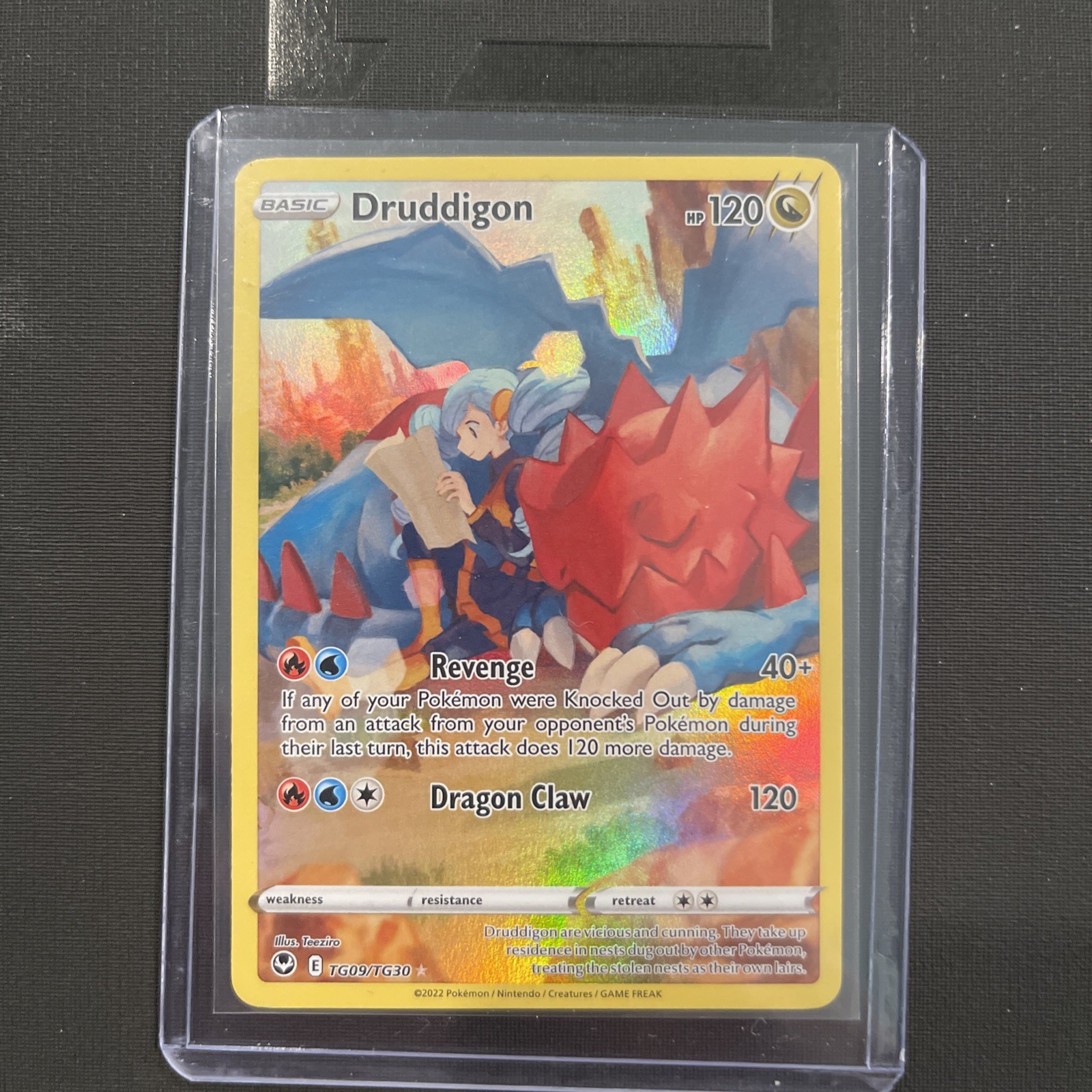 Druddigon TG09/195 Silver Tempest Rare Holo NM