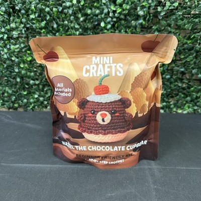 Mini Crafts Hazel The Chocolate Cupbear Beginner Crochet Kit 