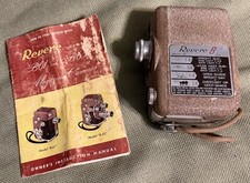 Vintage 1950's Revere 8 Model B-63 Mag Cine 8mm Camera With Manual very rare WOW
