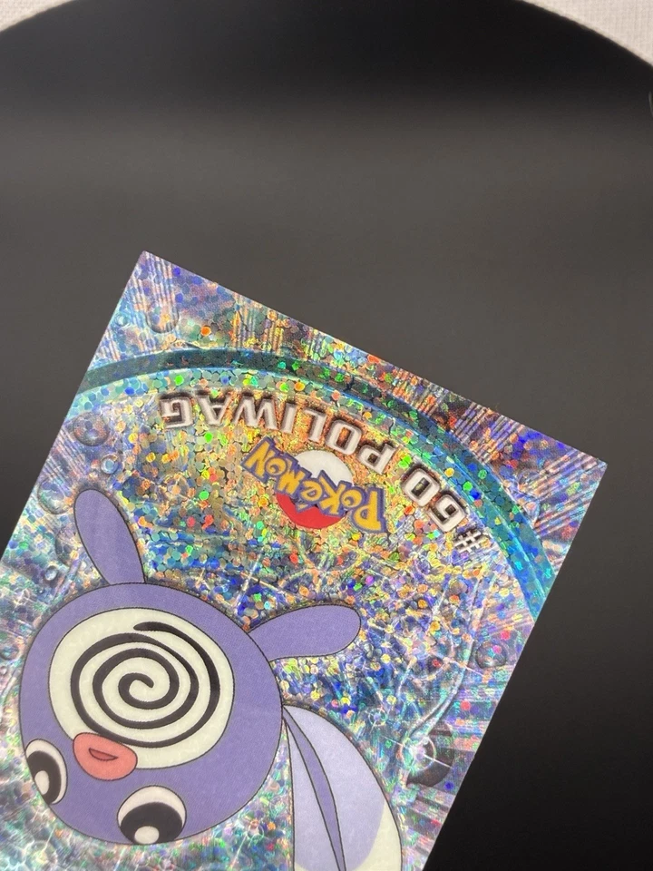Pokemon Topps Chrome Sparkle Poliwag NEAR MINT Gradeable - Image 4 of 4