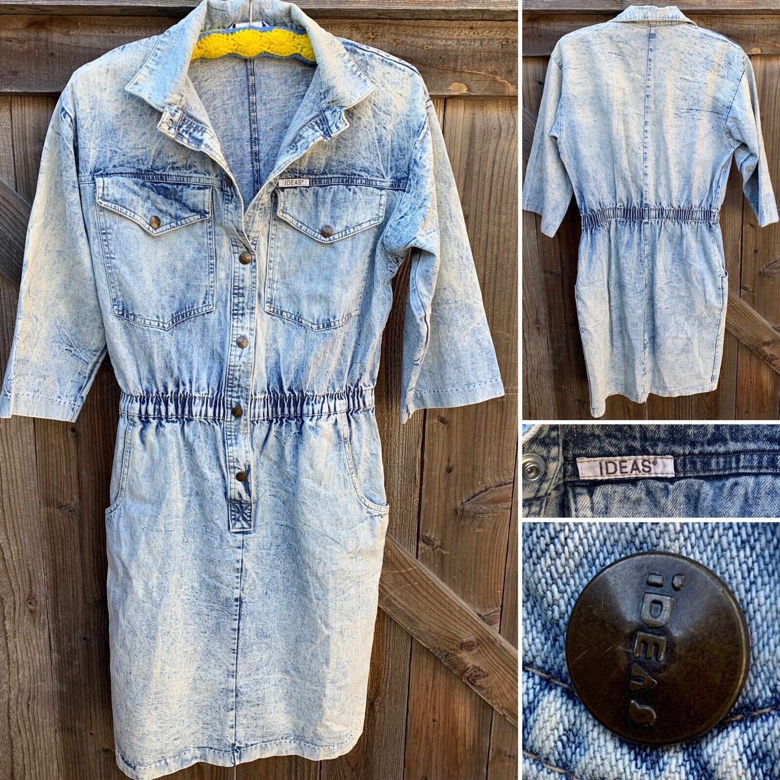 ACID WASH DENIM ドレス