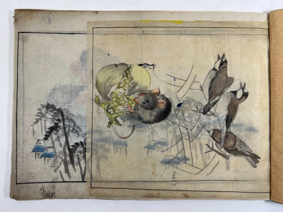 Antique Japanese hand-drawn kimono patterns “Collection of drapers' designs②” 40 - image 4 of 4