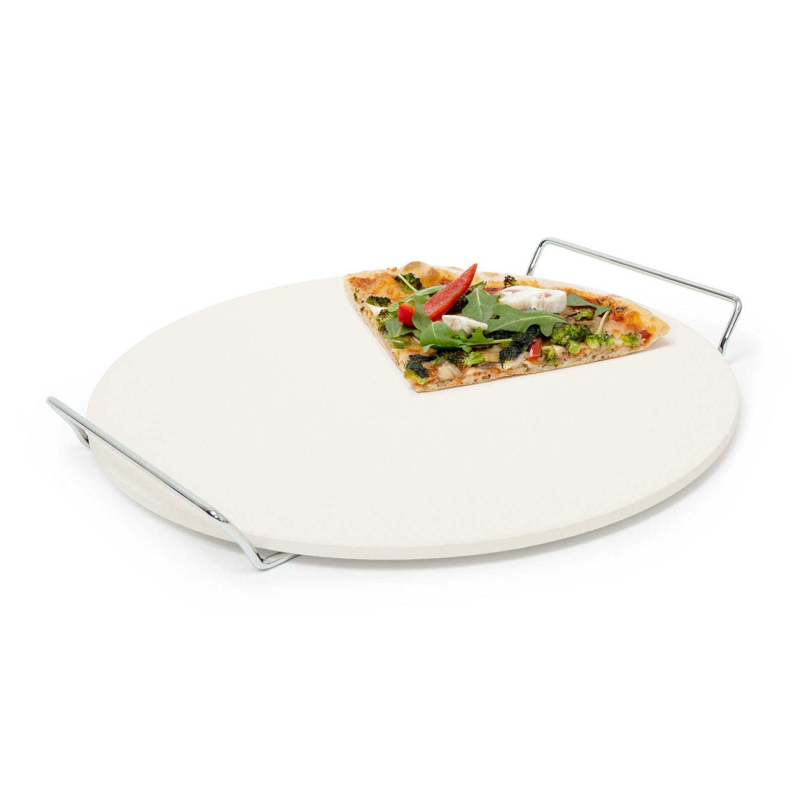 Relaxdays - Piedra Para Pizza Con Soporte De Metal, Cordierita, 3.5 X 34 X 33 Cm, 1.5 Kg En Oferta Soporte De Piedra De Pizza Placa De Piedra Piedra De Pastel De Llama Ladrillo De Pan Ladrillo Cordierita