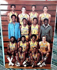 1976 Golden State Warriors Team Photo Rick Barry Cut from Sports Illustrated Mag